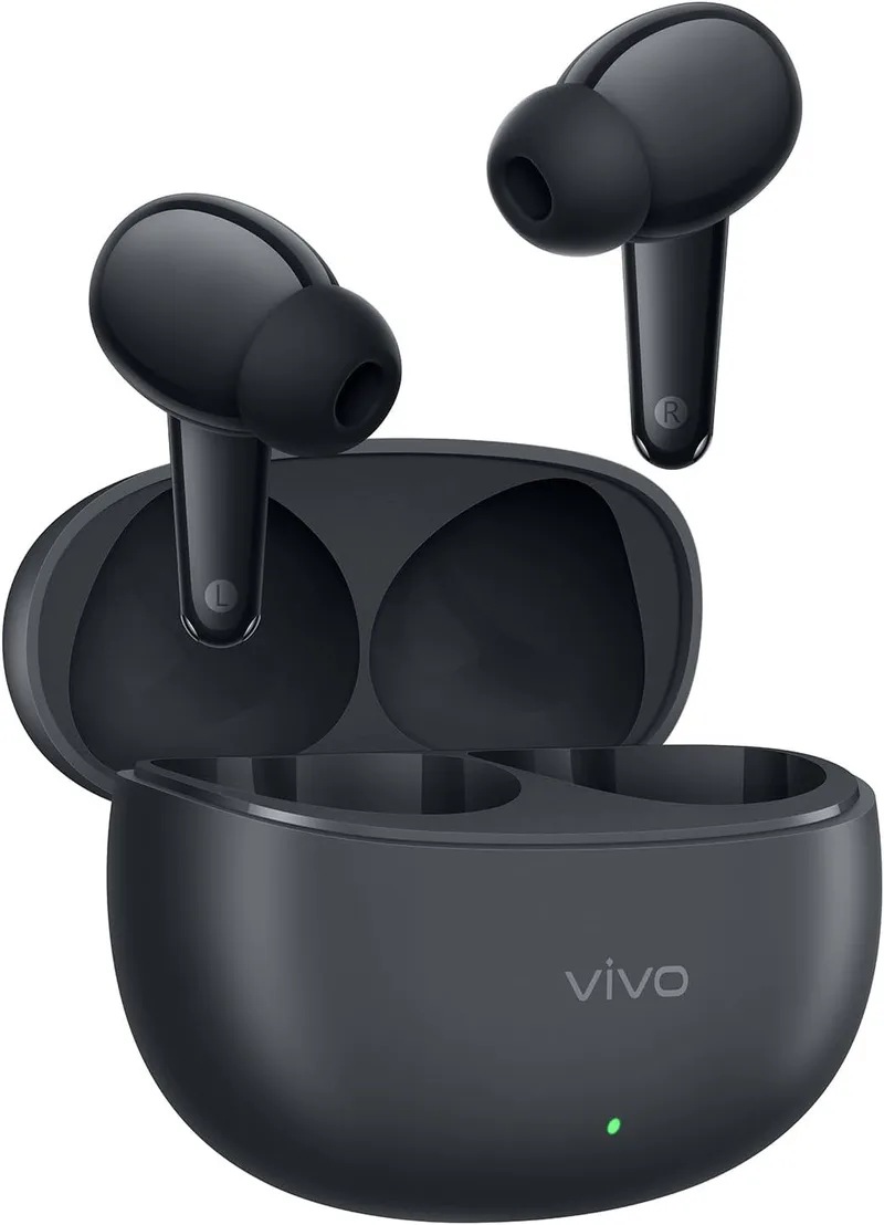 vivo ▫️ Buds Pro: Auscultadores com IA, ANC de 55 dB, 55 horas de autonomia, Bluetooth 6.1, IP54 e compatibilidade com dois dispositivos