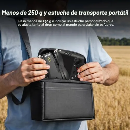 TRINTON TECH ▫️ Drone FPV com GPS, câmara com EIS, ecrã HD de 4,5", comando remoto para adultos e principiantes, modo Track&Orbit, drone com acompanhamento automático, controlo por gestos e retenção por gravidade, menos de 249 g 4