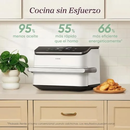 Cosori ▫️ Fritadeira de ar quente 10 L Dual Blaze Twinfry, com cesto duplo e divisória 5