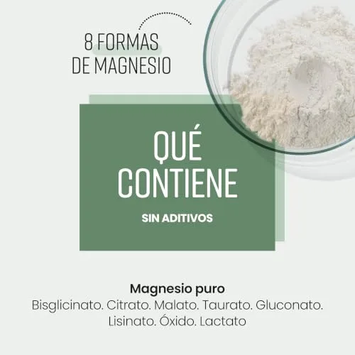 VitaBright ▫️ Complexo de Magnésio 8 em 1 | 400 mg | 240 Cápsulas Veganas - 4 Meses de Tratamento | Bisglicinato, Citrato, Malato e Taurato de Magnésio | Magnesium Complex 5