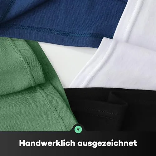 FALARY ▫️ Camisolas de alças para homem, conjunto de 3 camisolas interiores para homem, 100% algodão, branco, preto, azul-marinho, verde-oliva, tamanhos S-5XL 5