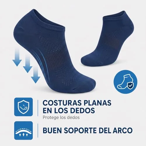 PS PROUTHS ▫️ 12 pares de meias curtas até ao tornozelo para homem e mulher, em algodão macio 2