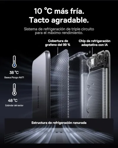Baseus ▫️ Picogo AM71 - Carregador portátil Magsafe ultrafino de 0,69 cm, 5000 mAh, certificação CCC, com cabo USB-C de 20 W, bateria externa sem fios para iPhone 17/16/15/14/13, prateado 3