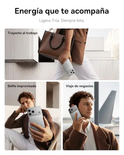 Baseus ▫️ Picogo AM71 - Carregador portátil Magsafe ultrafino de 0,69 cm, 5000 mAh, certificação CCC, com cabo USB-C de 20 W, bateria externa sem fios para iPhone 17/16/15/14/13, prateado 7