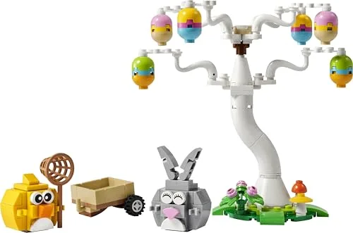 LEGO ▫️ Caça aos Ovos de Páscoa do Coelho e do Pintinho - Figuras de Animais Inc. Coelho e Pássaro - Trabalhos manuais de Páscoa para crianças - Presentes para meninas e meninos a partir dos 8 anos - 40808 (Conjunto de 2) 2