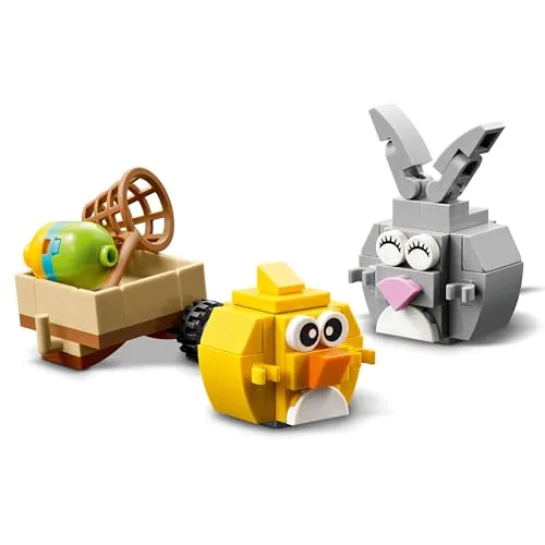 LEGO ▫️ Caça aos Ovos de Páscoa do Coelho e do Pintinho - Figuras de Animais Inc. Coelho e Pássaro - Trabalhos manuais de Páscoa para crianças - Presentes para meninas e meninos a partir dos 8 anos - 40808 (Conjunto de 2) 5