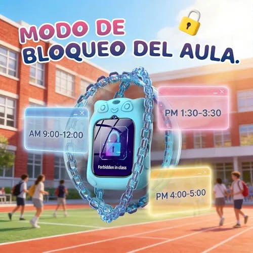 Blackview ▫️ 4G – Relógio inteligente para crianças com GPS, SOS, videochamadas, chat de voz, relógio inteligente de 1,75” para crianças com pedómetro, lanterna LED, modo escola, despertador, jogos, para meninos e meninas, azul 7