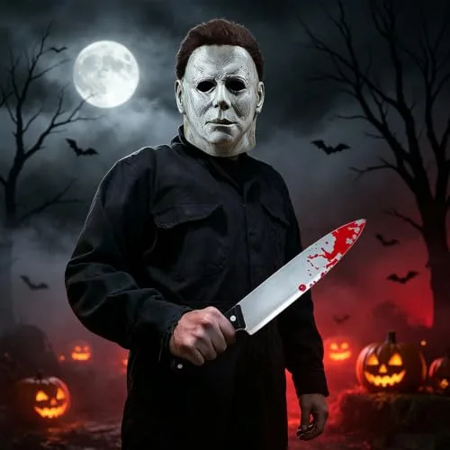 Aniepaa ▫️ Máscara do Michael Myers, Máscara de Terror do Halloween, Máscara do Mike Myers para Adultos 3