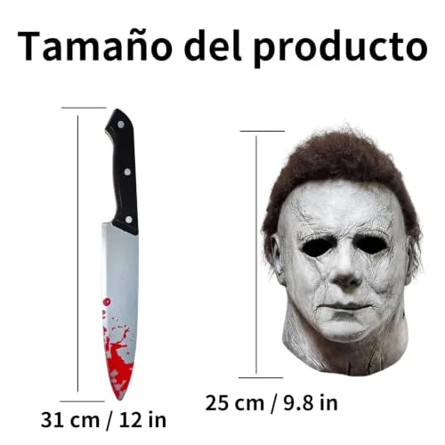 Aniepaa ▫️ Máscara do Michael Myers, Máscara de Terror do Halloween, Máscara do Mike Myers para Adultos 4