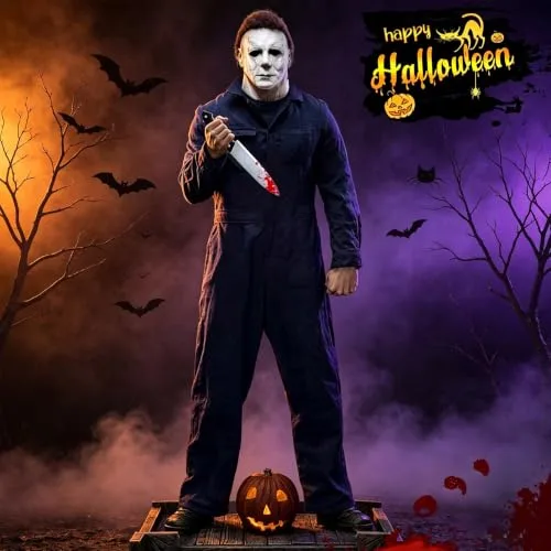 Aniepaa ▫️ Máscara do Michael Myers, Máscara de Terror do Halloween, Máscara do Mike Myers para Adultos 5
