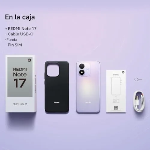 Xiaomi ▫️ REDMI Note 17, smartphone de 4+128 GB, preto, bateria de 7700 mAh 4