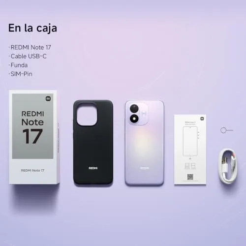 Xiaomi ▫️ REDMI Note 17, smartphone de 6+256 GB, preto, bateria de 7700 mAh 4