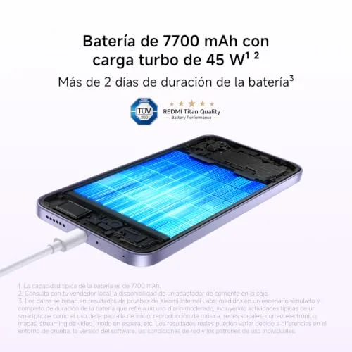 Xiaomi ▫️ REDMI Note 17, smartphone de 6+256 GB, preto, bateria de 7700 mAh 6