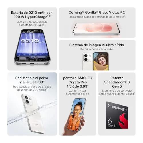 Xiaomi ▫️ REDMI Note 17 Pro MAX 5G, Smartphone 8+512 GB, Branco, bateria de 9210 mAh 4