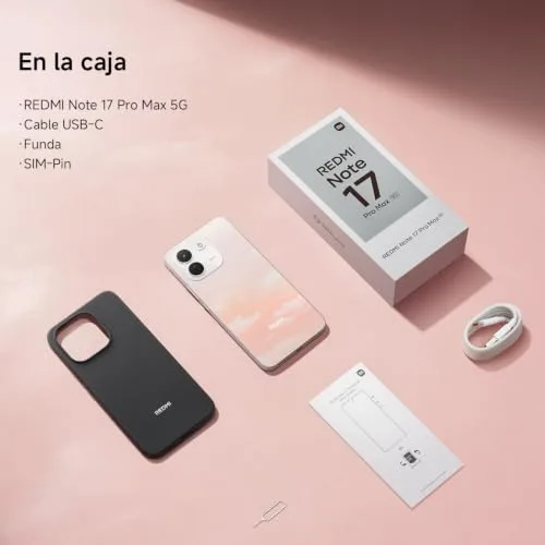 Xiaomi ▫️ REDMI Note 17 Pro MAX 5G, Smartphone 8+512 GB, Branco, bateria de 9210 mAh 5