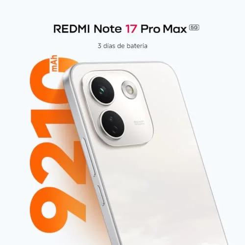 Xiaomi ▫️ REDMI Note 17 Pro MAX 5G, Smartphone 8+512 GB, Branco, bateria de 9210 mAh 6