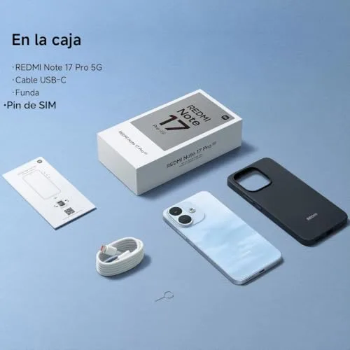 Xiaomi ▫️ REDMI Note 17 Pro 5G, smartphone de 6+256 GB, preto, bateria de 8340 mAh 4