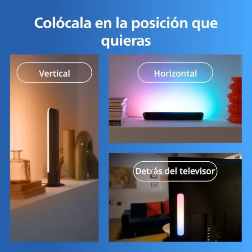 Philips ▫️ Smart LED Gradient Barra de Luzes Inteligentes para TV RGBIC, Conjunto de 2 6
