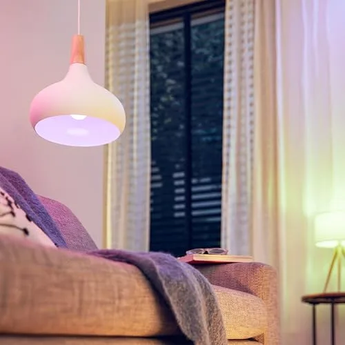 Philips ▫️ Smart Lighting, Lâmpada LED RGB Inteligente A60, E27, 1521 lm, Cor e Branco Ajustáveis 2200 K-6500 K, Intensidade Regulável, Compatível com WiZ, Alexa, Google Home e Apple Home 2