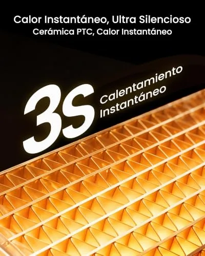 Ateroll ▫️ Aquecedor de baixo consumo, 1500 W, 3 modos, aquecedor cerâmico PTC 2