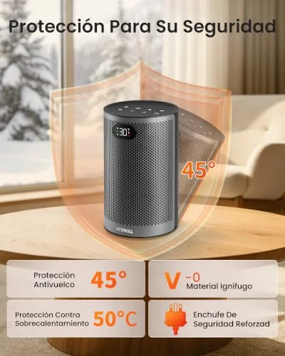 Ateroll ▫️ Aquecedor de baixo consumo, 1500 W, 3 modos, aquecedor cerâmico PTC 3