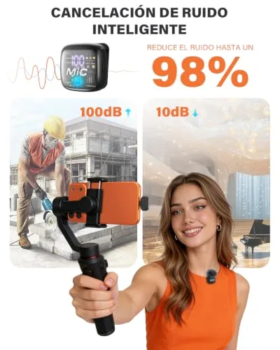 WARM BOX ▫️ Microfone Lavalier sem fios 2 em 1 para iPhone e Android, Conjunto de 2 2