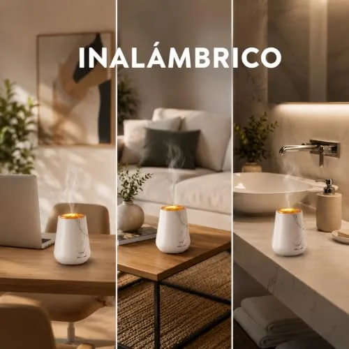 Air Wick ▫️ Essential Mist, embalagem de ambientador difusor de óleos essenciais com 3 aromas: explosão cítrica, campos de lavanda e flor de cerejeira, enriquecidos com o dobro de óleos essenciais 7