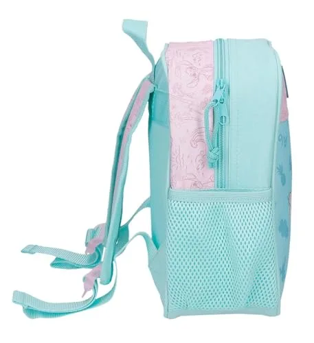 Disney ▫️ Mochila Joumma Beach & Love para creche, turquesa e verde, 23 x 25 x 10 cm, poliéster, 5,75 L 2