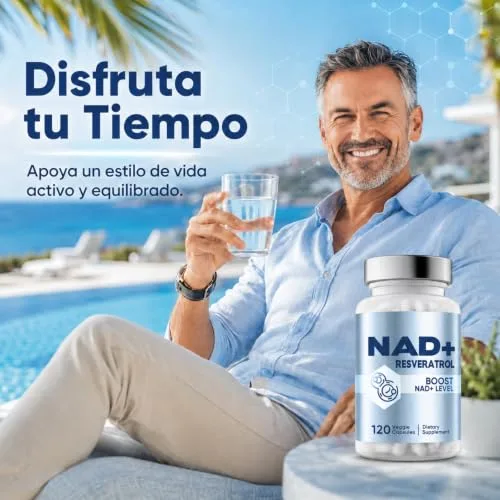 PIKGNEX ▫️ Suplemento de NAD+, 1500 mg de NAD e 250 mg de trans-resveratrol por dose, NAD Resveratrol para apoiar a energia celular, a vitalidade diária e um envelhecimento saudável, 120 cápsulas veganas 3