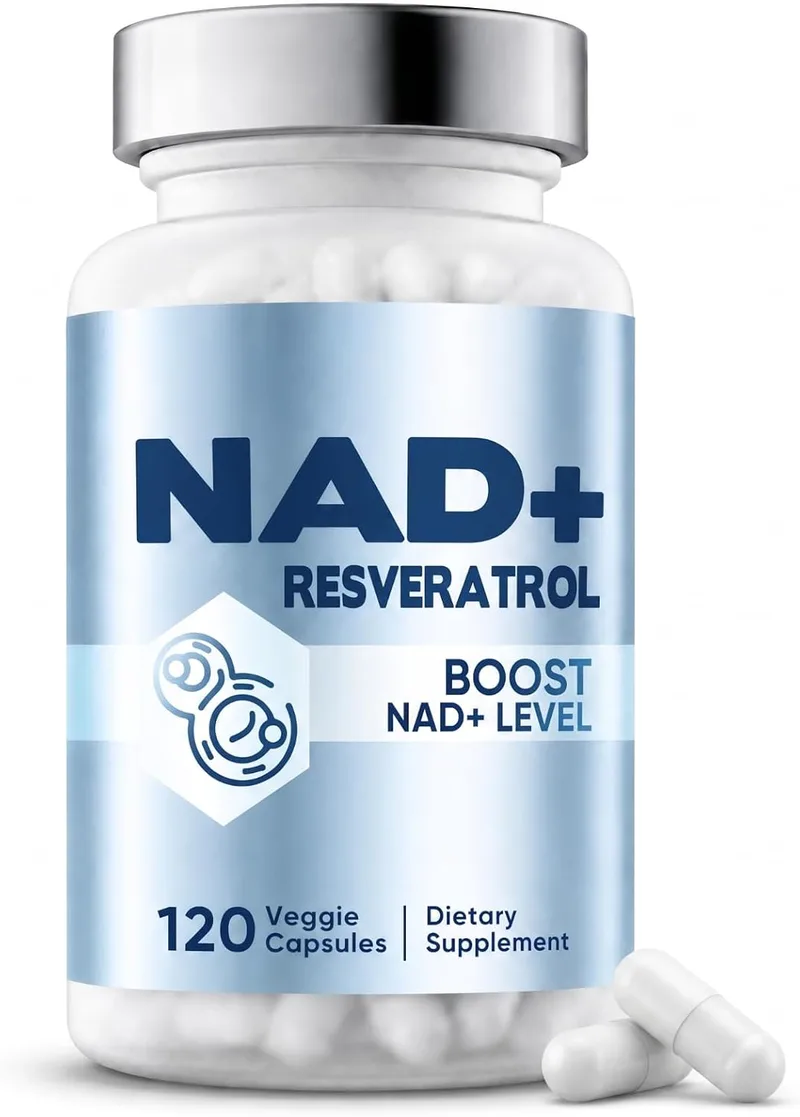 PIKGNEX ▫️ Suplemento de NAD+, 1500 mg de NAD e 250 mg de trans-resveratrol por dose, NAD Resveratrol para apoiar a energia celular, a vitalidade diária e um envelhecimento saudável, 120 cápsulas veganas