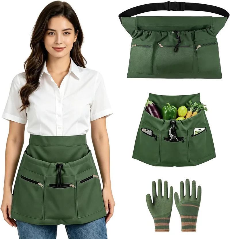 JIANHUA ▫️ Avental de jardinagem, avental de jardim para homem e mulher