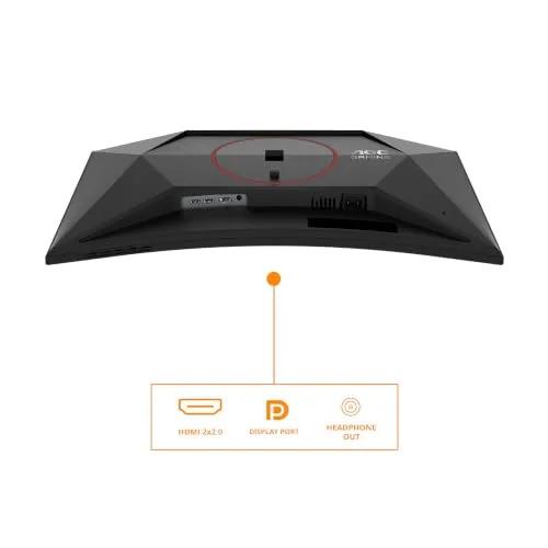 AOC ▫️ Monitor CQ27G4Z2 de 27 polegadas, 260 Hz, painel Fast VA, 1 ms GtG, HDR400, Adaptive Sync, altura ajustável, (2560x1440, 2 portas HDMI 2.0, 1 porta DP 1.4) Preto 4