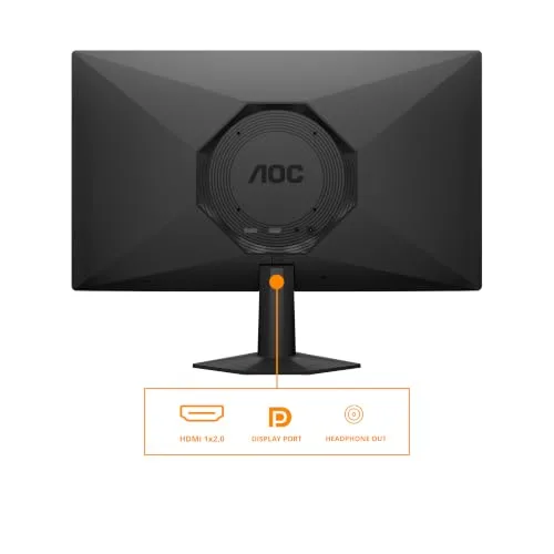 AOC ▫️ Monitor 27G50F de 27 polegadas, 180 Hz, painel IPS, 4 ms GtG, HDR10, Adaptive Sync, compatível com G-Sync, (1920x1080, 1 porta HDMI 2.0, 1 porta DP 1.4) Preto 4