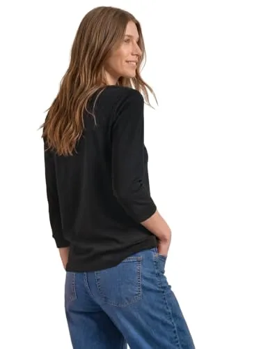 Street One ▫️ 3232241 Camiseta de manga 3/4 com gola redonda para mulher 2