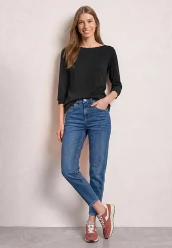 Street One ▫️ 3232241 Camiseta de manga 3/4 com gola redonda para mulher 3