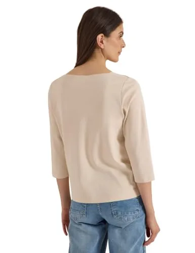 Cecil ▫️ 3230872 T-shirt básica com gola em barco para mulher 2