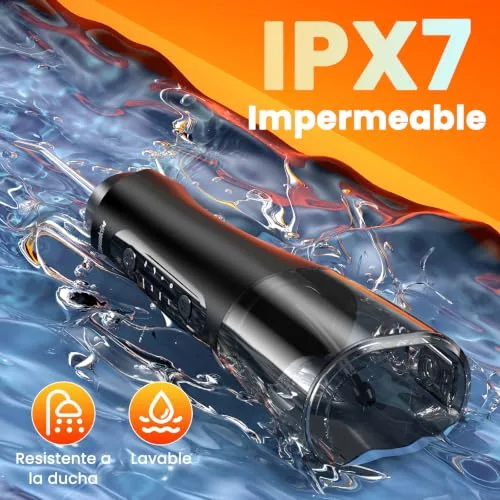 Glaskim ▫️ Irrigador bucal portátil - Irrigador dentário sem fios profissional com 4 modos 7