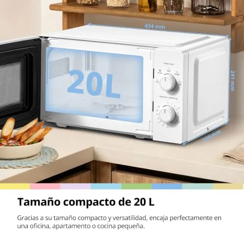 Comfee ▫️ Micro-ondas ' de 20 L e 700 W com 5 níveis ajustáveis 3
