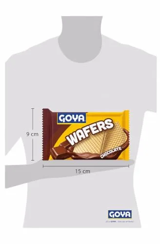Goya ▫️ Bolachas Wafer de Chocolate 95 g, finas camadas de bolacha com recheio de sabor intenso a chocolate, ideais para sobremesas ou gelados 3