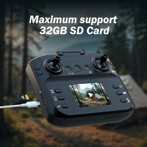 lanvansrc ▫️ F417PRO Mini Drone FPV com Câmara HD 1080P, Comando Remoto com Ecrã LCD, Motor sem escovas, Carregamento rápido Type-C, Menos de 249 g, Drone para adultos, crianças e principiantes, Presentes para meninos e meninas 3
