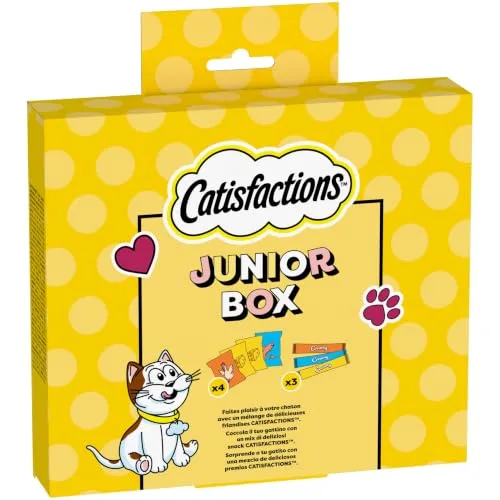 Catisfactions ▫️ Junior Box Snacks para Gatos com Queijo, Frango e Salmão 150 g 2