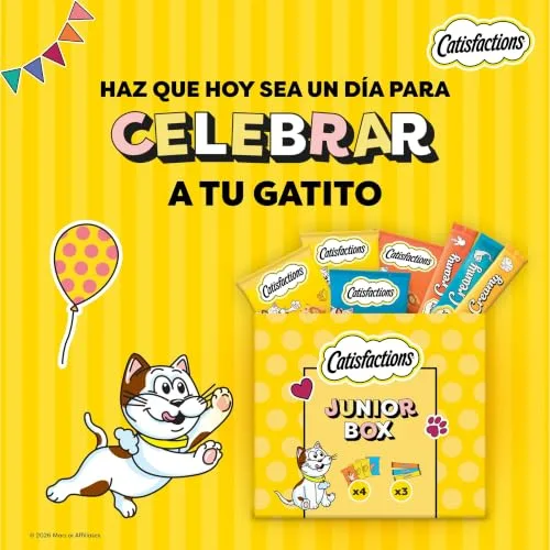 Catisfactions ▫️ Junior Box Snacks para Gatos com Queijo, Frango e Salmão 150 g 4