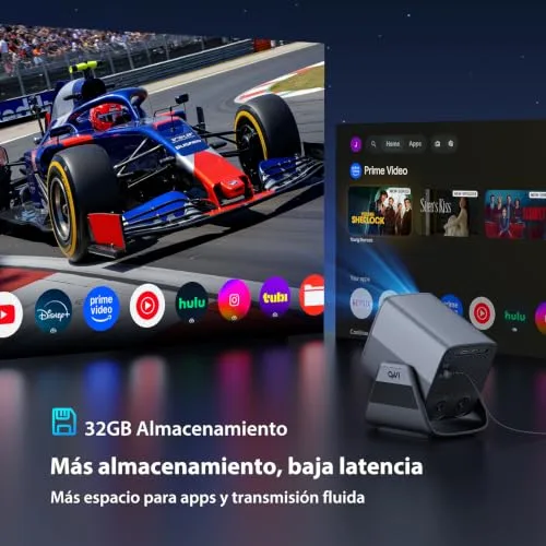 QVWi ▫️ Projetor 1080P HDR10+, memória de 32 GB 【Aplicações integradas】 6