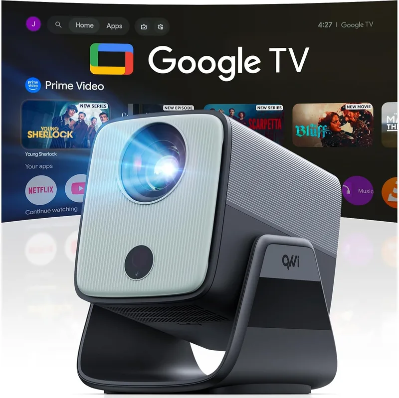 QVWi ▫️ Projetor 1080P HDR10+, memória de 32 GB 【Aplicações integradas】