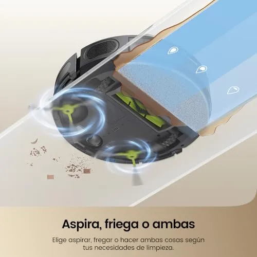 FAMIVAC ▫️ R10 Aspirador Robótico com Esfregona, Sucção Potente de 6000 Pa, Anti-Emaranhamento 4