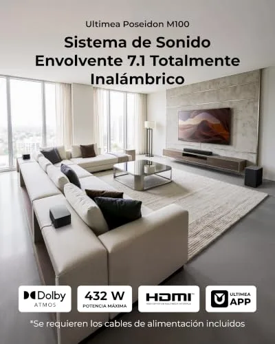 ULTIMEA ▫️ Sistema de Som Surround 7.1 Sem Fios para TV com Dolby Atmos 2