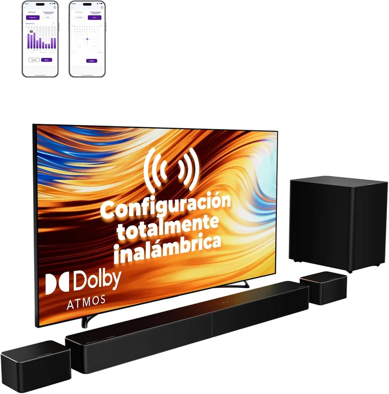 ULTIMEA ▫️ Sistema de Som Surround 7.1 Sem Fios para TV com Dolby Atmos