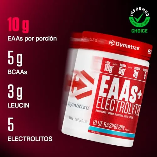 Dymatize ▫️ EAAs + Electrolytes Framboesa Azul (480 g) 2