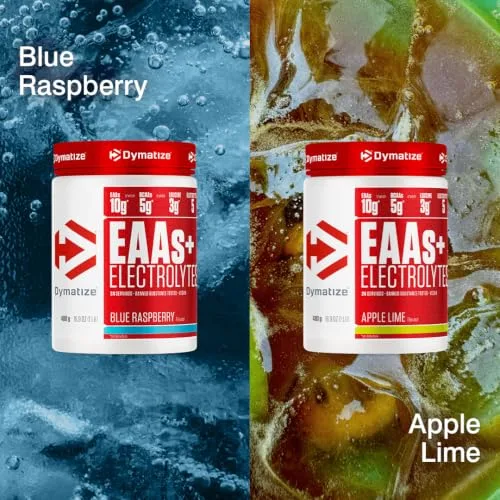 Dymatize ▫️ EAAs + Electrolytes Framboesa Azul (480 g) 4