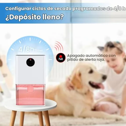 Cakoai ▫️ Desumidificador elétrico de 1800 ml, desumidificadores silenciosos 4